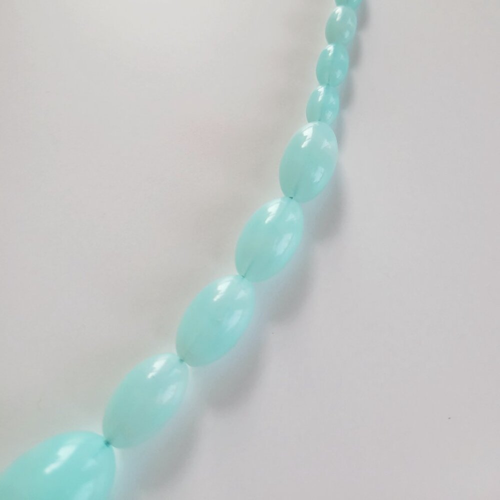Vintage Turquoise Look Beaded Necklace - 24" Long - Picture 7 of 7